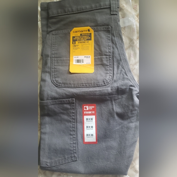 CARHARTT CARGO PANTS GREY - Picture 2 of 7